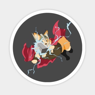 Thorgi Corgi Champion of Asgard Magnet